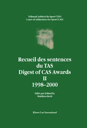 Reeb |  Digest of Cas Awards II | Buch |  Sack Fachmedien