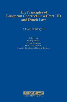 Busch / Hondius |  The Principles of European Contract Law (Part III) and Dutch Law: A Commentary II | Buch |  Sack Fachmedien