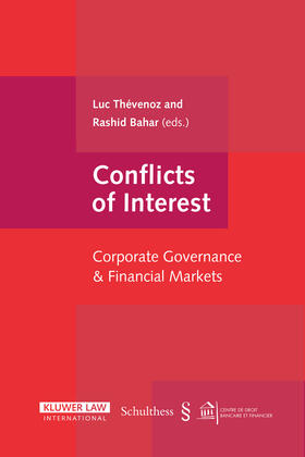 Thevenoz / Bahar |  Conflicts of Interest: Corporate Governance and Financial Markets | Buch |  Sack Fachmedien