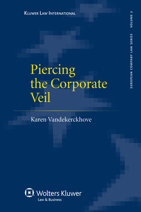 Vandekerckhove |  Piercing the Corporate Veil | Buch |  Sack Fachmedien