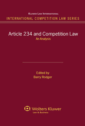 Rodger |  Article 234 and Competition Law: An Analysis | Buch |  Sack Fachmedien