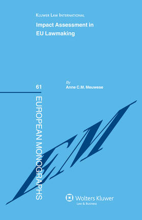Meuwese / Mistelis |  Impact Assessment in Lawmaking | Buch |  Sack Fachmedien