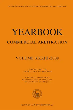 van den Berg |  Yearbook Commercial Arbitration Volume XXXIII a 2008 | Buch |  Sack Fachmedien