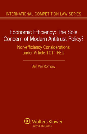van Rompuy |  Economic Efficiency: Non-Efficiency Considerations Under Article 101 Tfeu | Buch |  Sack Fachmedien