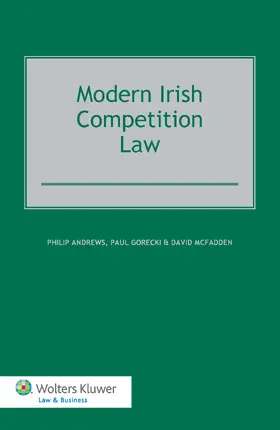 Andrews / Gorecki |  Modern Irish Competition Law | Buch |  Sack Fachmedien