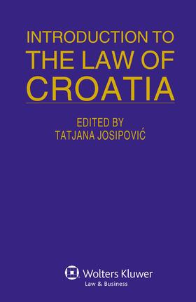 Josipovic |  Introduction to the Law of Croatia | Buch |  Sack Fachmedien