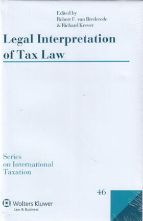 van Brederode / Krever | 	Legal Interpretation of Tax Law | Buch | 978-90-411-4945-9 | sack.de