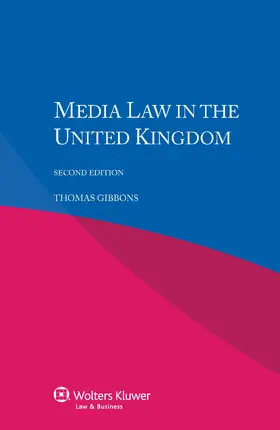 Gibbons |  Media Law in the United Kingdom | Buch |  Sack Fachmedien