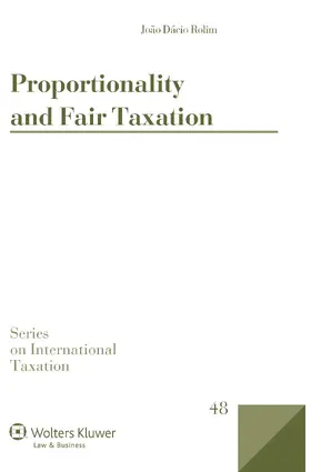 Rolim |  Proportionality and Fair Taxation | Buch |  Sack Fachmedien