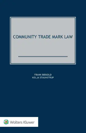 Bøggild / Staunstrup |  Community Trade Mark Law | Buch |  Sack Fachmedien