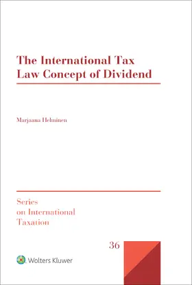 Helminen |  The International Tax Law Concept of Dividend | Buch |  Sack Fachmedien