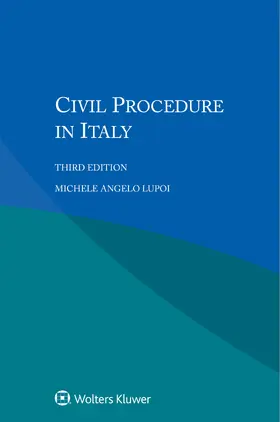 Lupoi |  Civil Procedure in Italy | Buch |  Sack Fachmedien