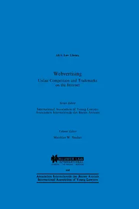 Stecher |  Webvertising: Unfair Competition & Trademarks on the Internet | Buch |  Sack Fachmedien