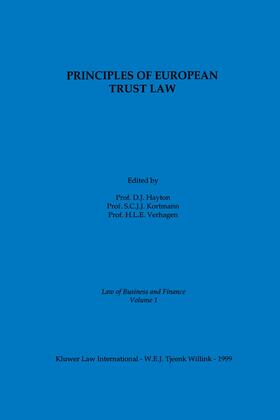 Hayton / Kortmann |  Principles of European Trust Law | Buch |  Sack Fachmedien