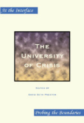  The University of Crisis | Buch |  Sack Fachmedien