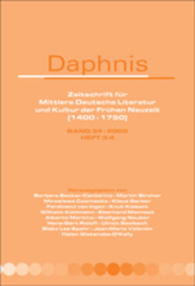 Becker-Cantarino | Daphnis, Zeitschrift für Mittlere Deutsche Literatur und Kultur der Frühen Neuzeit. | Buch | 978-90-420-2101-3 | sack.de