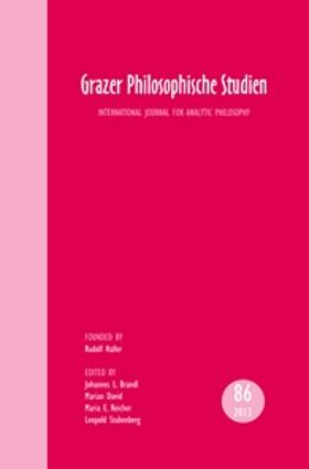  GRAZER PHILOSOPHISCHE STUDIEN | Buch |  Sack Fachmedien