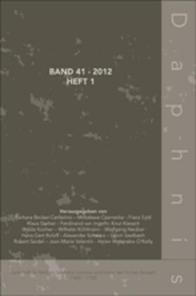 Becker-Cantarino | Daphnis, Band 41 – 2012, Heft 1 | Buch | 978-90-420-3723-6 | sack.de
