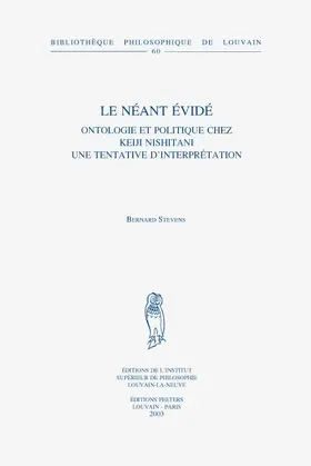 Stevens |  Le Neant Evide: Ontologie Et Politique Chez Keiji Nishitani. Une Tentative d'Interpretation | Buch |  Sack Fachmedien