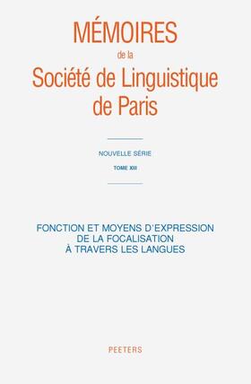  Fonction Et Moyens d'Expression de la Focalisation a Travers Les Langues | Buch |  Sack Fachmedien