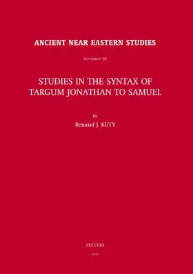 Kuty |  Studies in the Syntax of Targum Jonathan to Samuel | Buch |  Sack Fachmedien