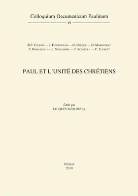 Schlosser |  Paul Et l'Unite Des Chretiens | Buch |  Sack Fachmedien