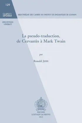 Jenn |  La Pseudo-Traduction, de Cervantes a Mark Twain | Buch |  Sack Fachmedien