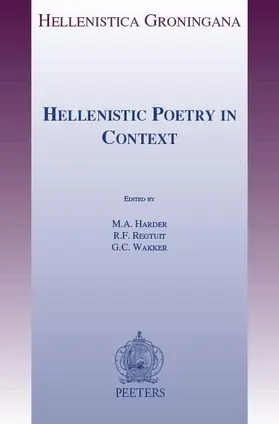 Harder / Regtuit / Wakker |  Hellenistic Poetry in Context | Buch |  Sack Fachmedien