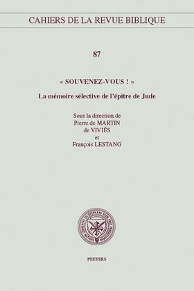 De Martin De Vivies / Lestang |  Souvenez-Vous! La Memoire Selective de l'Epitre de Jude | Buch |  Sack Fachmedien