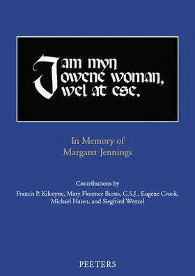 Burns / Crook / Haren |  'i Am Myn Owene Woman, Wel at Ese': In Memory of Margaret Jennings | Buch |  Sack Fachmedien