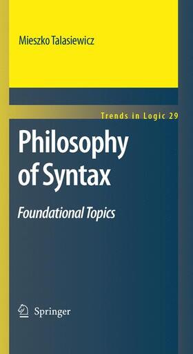Talasiewicz |  Philosophy of Syntax | Buch |  Sack Fachmedien