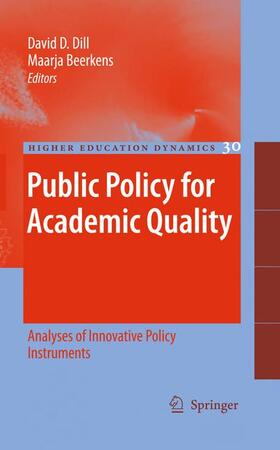 Dill / Beerkens |  Public Policy for Academic Quality | Buch |  Sack Fachmedien