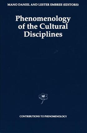 Embree / Daniel |  Phenomenology of the Cultural Disciplines | Buch |  Sack Fachmedien