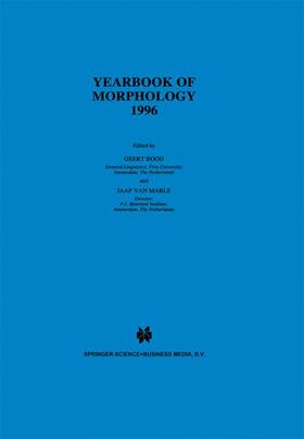 van Marle / Booij |  Yearbook of Morphology 1996 | Buch |  Sack Fachmedien