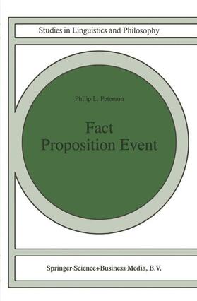 Peterson |  Fact Proposition Event | Buch |  Sack Fachmedien