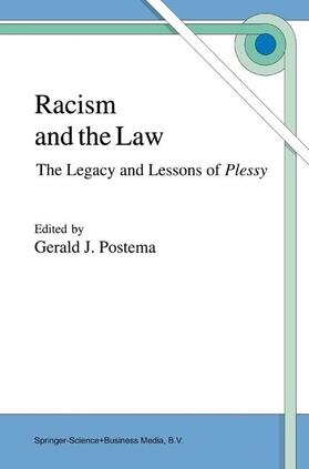 Postema |  Racism and the Law | Buch |  Sack Fachmedien