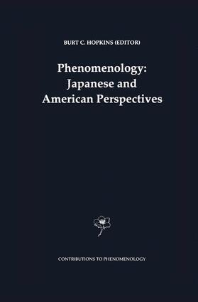 Hopkins |  Phenomenology: Japanese and American Perspectives | Buch |  Sack Fachmedien