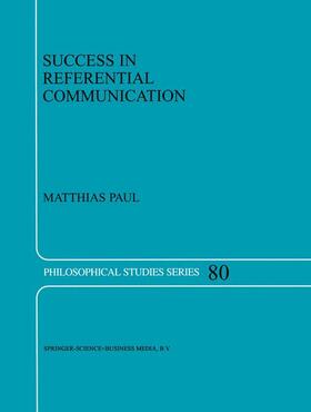 Paul | Success in Referential Communication | Buch | 978-90-481-5322-0 | sack.de