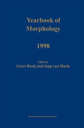 van Marle / Booij |  Yearbook of Morphology 1998 | Buch |  Sack Fachmedien