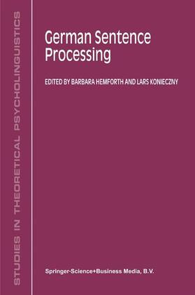 Konieczny / Hemforth |  German Sentence Processing | Buch |  Sack Fachmedien