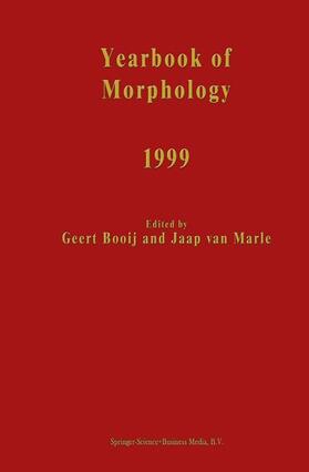 van Marle / Booij |  Yearbook of Morphology 1999 | Buch |  Sack Fachmedien