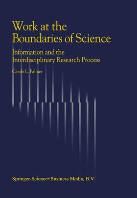 Palmer |  Work at the Boundaries of Science | Buch |  Sack Fachmedien