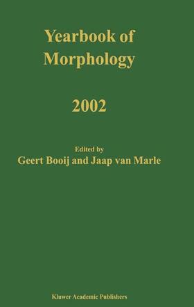 van Marle / Booij |  Yearbook of Morphology 2002 | Buch |  Sack Fachmedien
