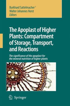 Horst / Sattelmacher |  The Apoplast of Higher Plants: Compartment of Storage, Transport and Reactions | Buch |  Sack Fachmedien