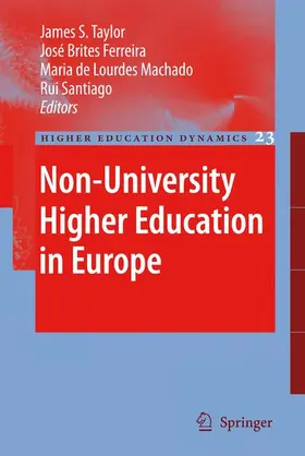 Taylor / Santiago / Brites Ferreira |  Non-University Higher Education in Europe | Buch |  Sack Fachmedien