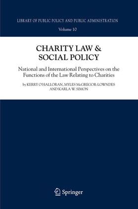 O'Halloran / Simon / McGregor-Lowndes |  Charity Law & Social Policy | Buch |  Sack Fachmedien