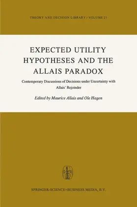 Hagen / Allais |  Expected Utility Hypotheses and the Allais Paradox | Buch |  Sack Fachmedien