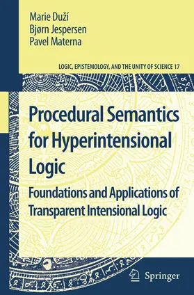 Duží / Duzí / Jespersen |  Procedural Semantics for Hyperintensional Logic | eBook | Sack Fachmedien