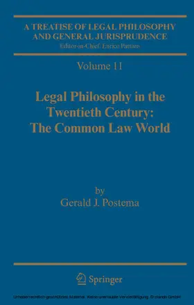 Postema |  A Treatise of Legal Philosophy and General Jurisprudence | eBook | Sack Fachmedien