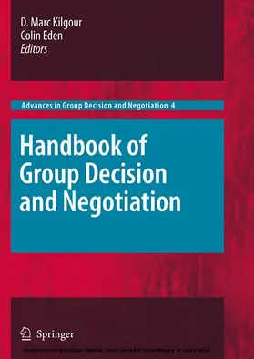 Kilgour / Eden |  Handbook of Group Decision and Negotiation | eBook | Sack Fachmedien